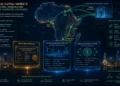 Concept illustration showing African tokenized digital bonds and institutional fintech funding infrastructure